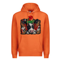 Carrot christmas black and white baby cow Premium Hoodie - BarkalooDesign