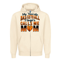 Sandshell my favorite basketball player calls me mom Zipper Hoodie - Zillion Design Studio