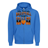 True Royal my favorite basketball player calls me mom Zipper Hoodie - Zillion Design Studio