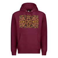 Burgundy leopard glitter background Premium Hoodie - RanaPortraitStore