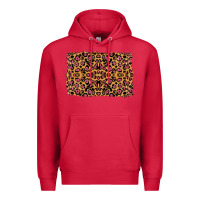 Cardinal leopard glitter background Premium Hoodie - RanaPortraitStore