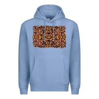 Colony Blue leopard glitter background Premium Hoodie - RanaPortraitStore