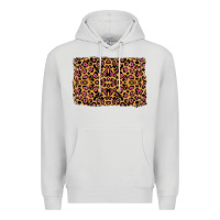 Dove Grey leopard glitter background Premium Hoodie - RanaPortraitStore