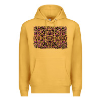 Mustard leopard glitter background Premium Hoodie - RanaPortraitStore