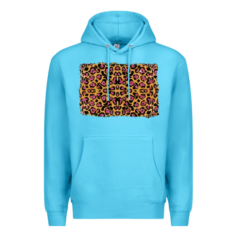 Leopard Glitter Background Premium Hoodie by RanaPortraitStore | Teevron
