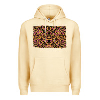 Pina Colada leopard glitter background Premium Hoodie - RanaPortraitStore