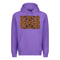 Purple leopard glitter background Premium Hoodie - RanaPortraitStore