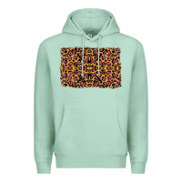 Seafoam leopard glitter background Premium Hoodie - RanaPortraitStore