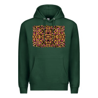 Sports Green leopard glitter background Premium Hoodie - RanaPortraitStore