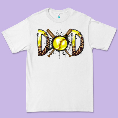 Dad Softball Premium Tee Designed By Racoondesign