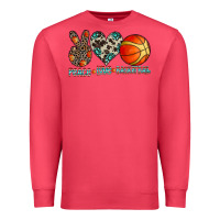 Cardinal peace love basketball Premium Sweatshirt - CowhideDigitalArt