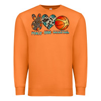 Carrot peace love basketball Premium Sweatshirt - CowhideDigitalArt