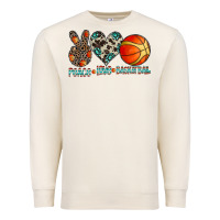 Sandshell peace love basketball Premium Sweatshirt - CowhideDigitalArt