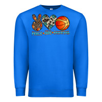 True Royal peace love basketball Premium Sweatshirt - CowhideDigitalArt