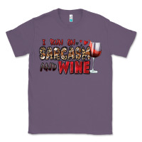 Lavender i run on sarcasm and wine Classic Tee - Zillion Design Studio
