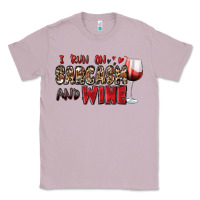 Lilac i run on sarcasm and wine Classic Tee - Zillion Design Studio