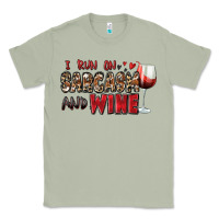 Matcha i run on sarcasm and wine Classic Tee - Zillion Design Studio