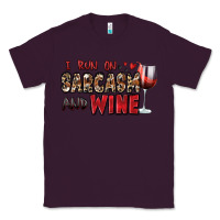 Plum i run on sarcasm and wine Classic Tee - Zillion Design Studio