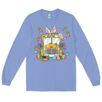 Colony Blue easter school bus Long Sleeve Tee - MaliasSmallBusiness