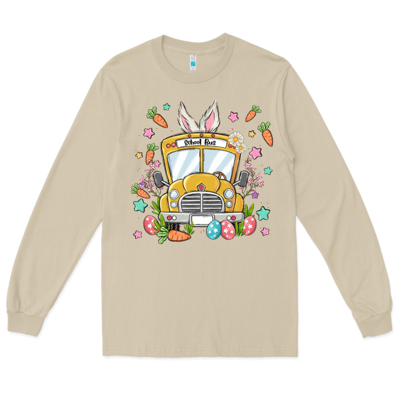 Easter School Bus Long Sleeve Tee by MaliasSmallBusiness | Teevron