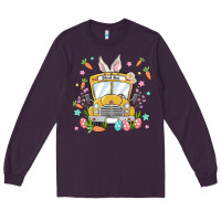 Plum easter school bus Long Sleeve Tee - MaliasSmallBusiness