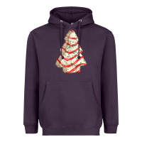 Plum white christmas cake Heavyweight Hoodie - FaDigitalArtStudio