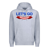 Heather Grey Let's Go Brandon Premium Hoodie - Jasminsmagicworld