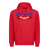 Red Let's Go Brandon Premium Hoodie - Jasminsmagicworld
