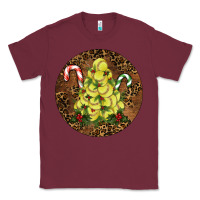 Burgundy Softball leopard christmas Classic Tee - RanaPortraitStore