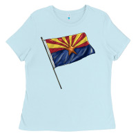 Baby Blue arizona flag Ladies Tee - BarkalooDesign