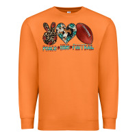 Carrot peace love football Premium Sweatshirt - CowhideDigitalArt