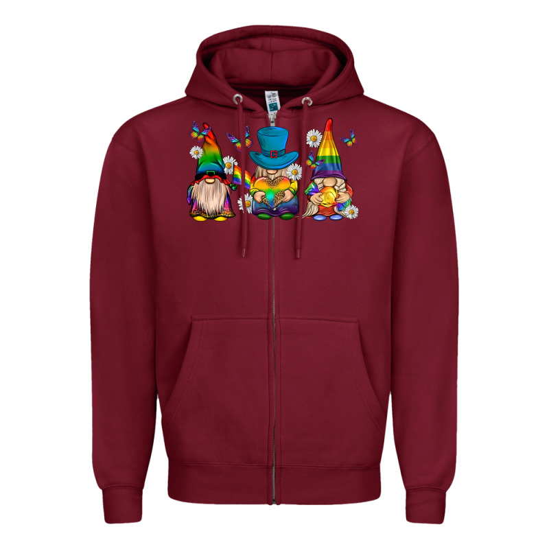 Pride Gnomies Zipper Hoodie by texasbilliewilder | Teevron