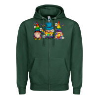 Sports Green pride gnomies Zipper Hoodie - texasbilliewilder
