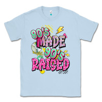 Dusty Blue 80s made 90s raised Classic Tee - texasbilliewilder
