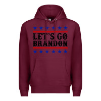 Burgundy Let's Go Brandon American Flag Premium Hoodie - Jasminsmagicworld