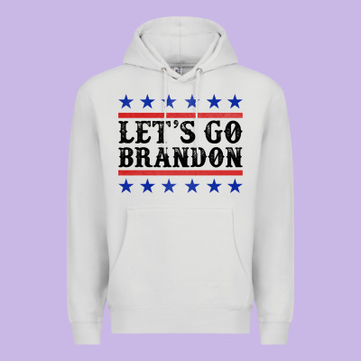 Let's Go Brandon American Flag Premium Hoodie Designed By Jasminsmagicworld