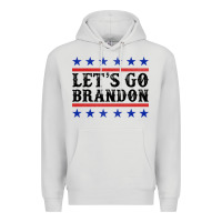 Dove Grey Let's Go Brandon American Flag Premium Hoodie - Jasminsmagicworld