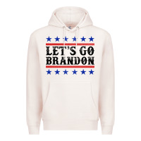 Pale Pink Let's Go Brandon American Flag Premium Hoodie - Jasminsmagicworld