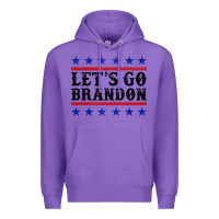 Purple Let's Go Brandon American Flag Premium Hoodie - Jasminsmagicworld