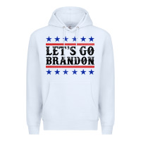 White Let's Go Brandon American Flag Premium Hoodie - Jasminsmagicworld