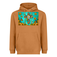 Meerkat bull skull cross skinny metal can holder Heavyweight Hoodie - HRA Design Shop