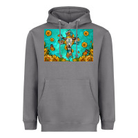 Storm bull skull cross skinny metal can holder Heavyweight Hoodie - HRA Design Shop