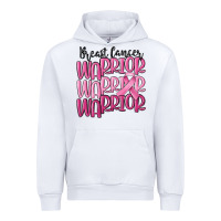 White breast cancer warrior Urban Hoodie - MaliasSmallBusiness