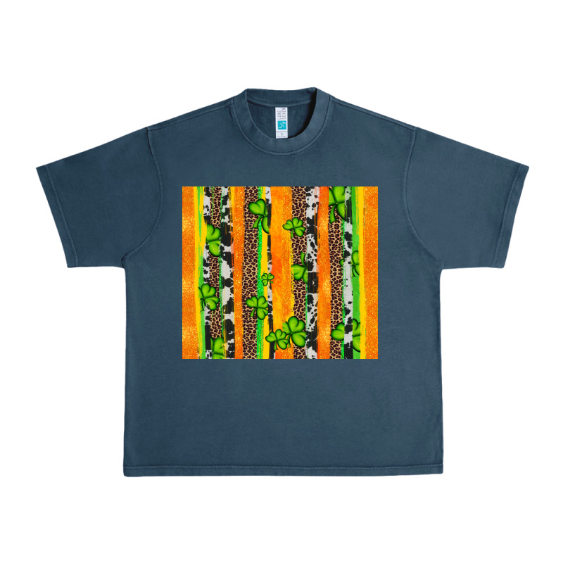 St Patricks Shamrock With Cowhide Urban Heavy Tee by Artiststas | Teevron