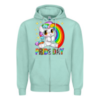Seafoam pride day Zipper Hoodie - texasbilliewilder
