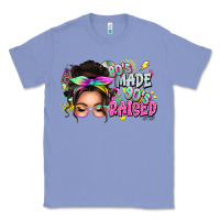 Colony Blue 80s made 90s raised messy bun Classic Tee - texasbilliewilder