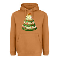 Meerkat white christmas cookie cake Heavyweight Hoodie - FaDigitalArtStudio
