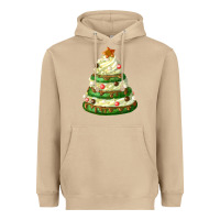 Mushroom white christmas cookie cake Heavyweight Hoodie - FaDigitalArtStudio