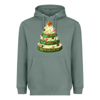 Sage white christmas cookie cake Heavyweight Hoodie - FaDigitalArtStudio