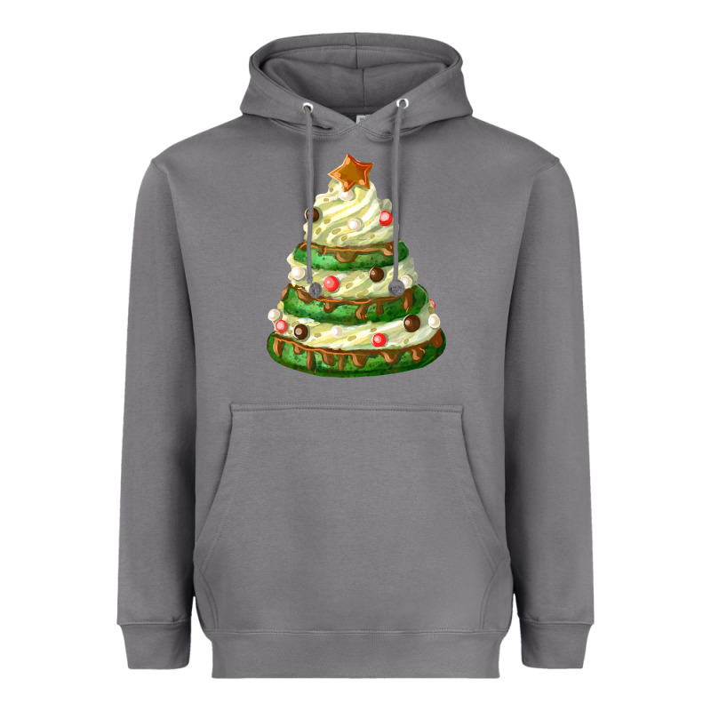 White Christmas Cookie Cake Heavyweight Hoodie by FaDigitalArtStudio | Teevron